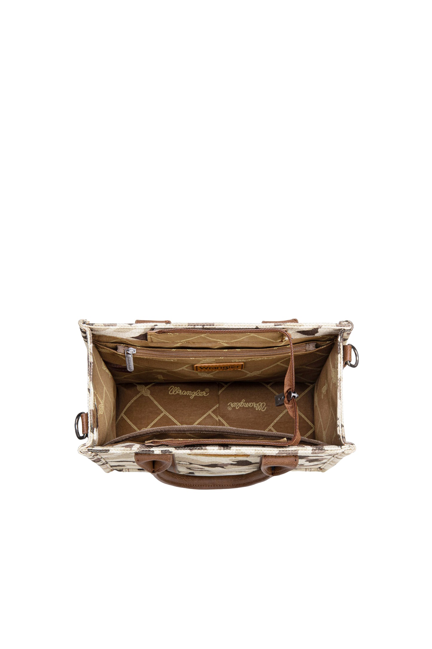 Wrangler Camo Print Crossbody Bag - Tan