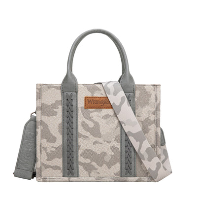 Wrangler Camo Print Crossbody Bag - Grey