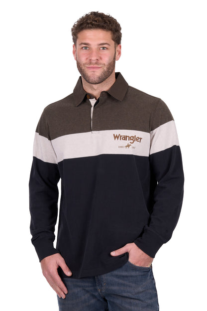 Wrangler Men’s Nathaniel Stripe Rugby
