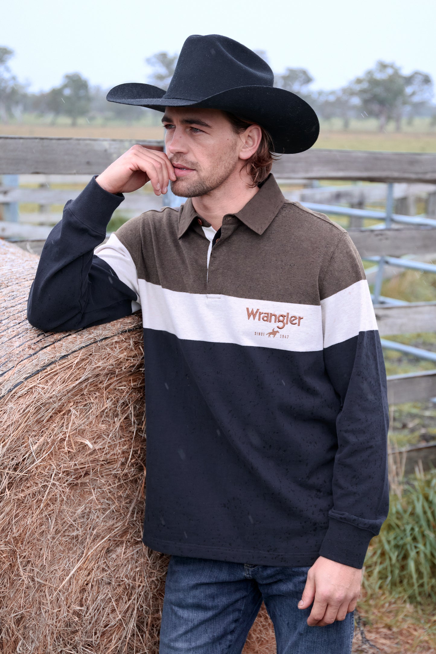 Wrangler Men’s Nathaniel Stripe Rugby