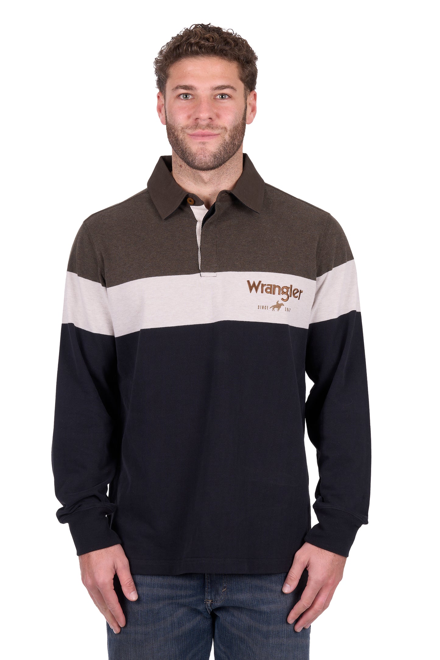 Wrangler Men’s Nathaniel Stripe Rugby
