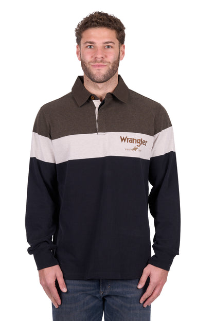 Wrangler Men’s Nathaniel Stripe Rugby