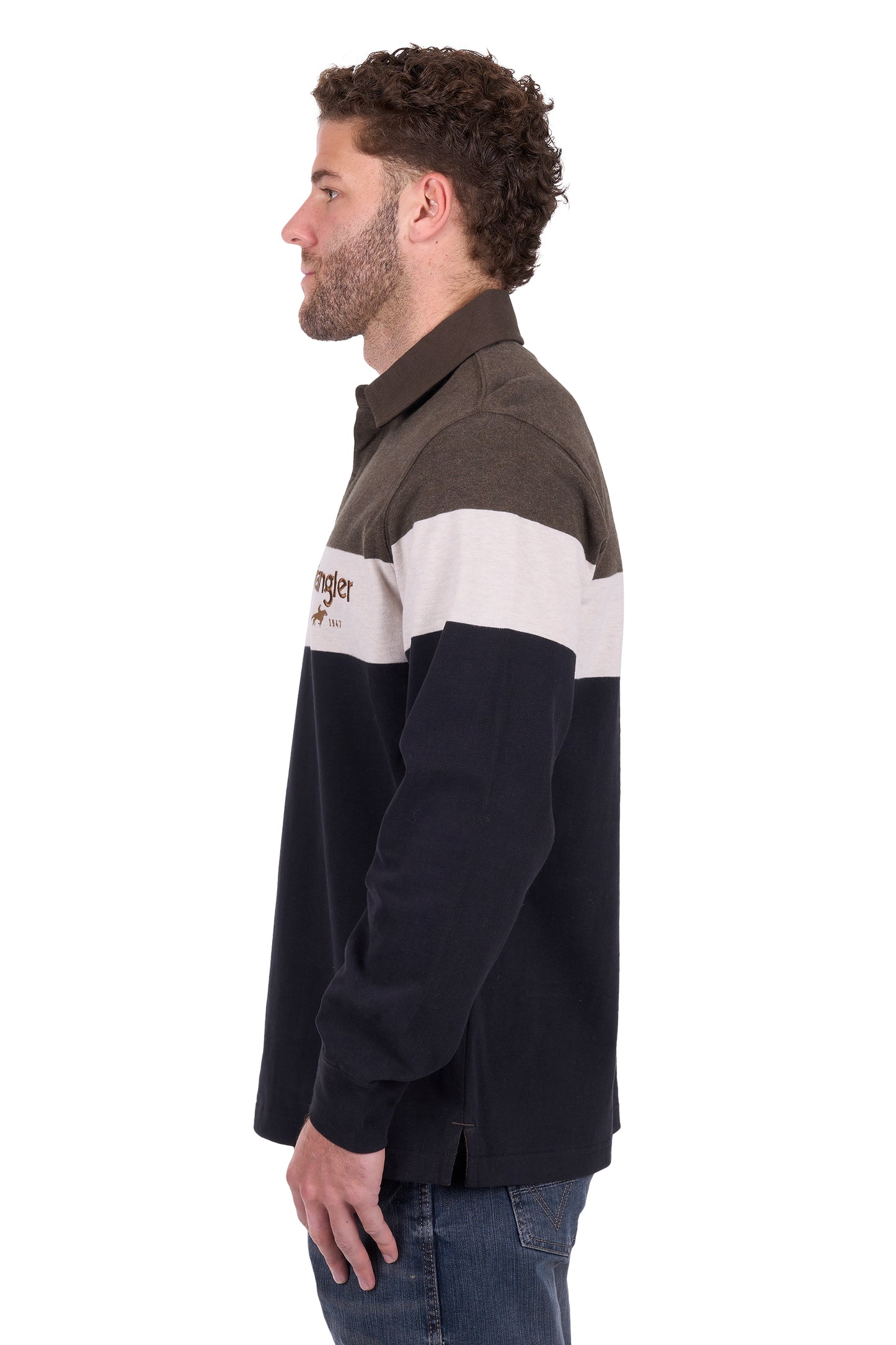 Wrangler Men’s Nathaniel Stripe Rugby