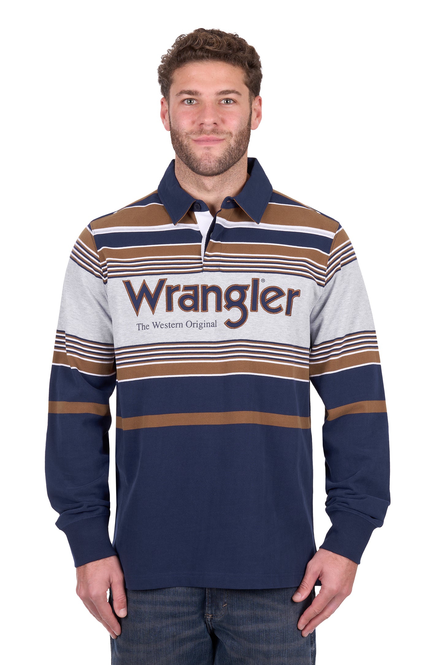 Wrangler Men’s Federick Stripe Rugby