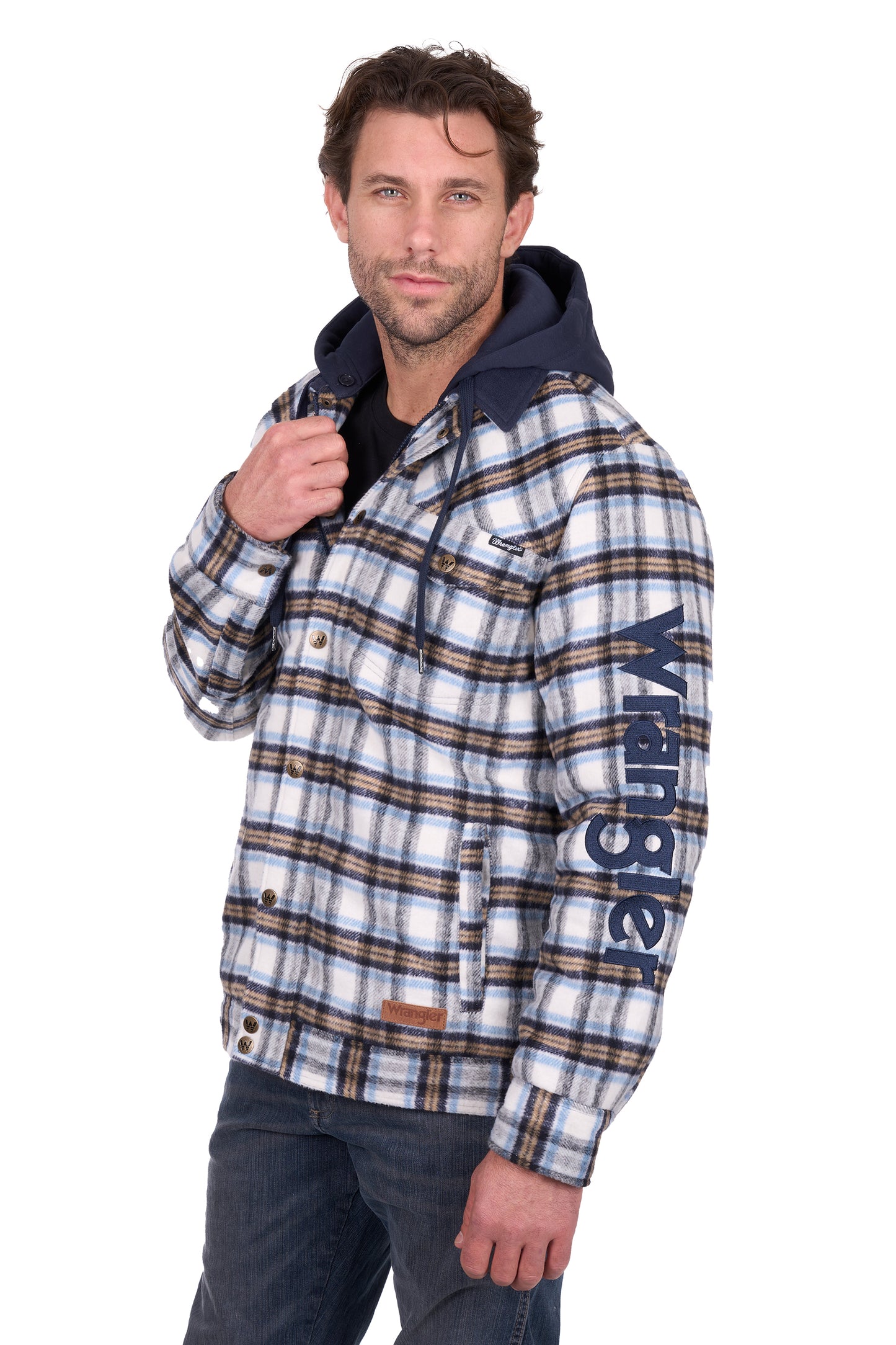 Wrangler Men’s Mitchell Logo Shirt Jacket