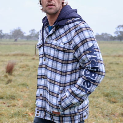Wrangler Men’s Mitchell Logo Shirt Jacket