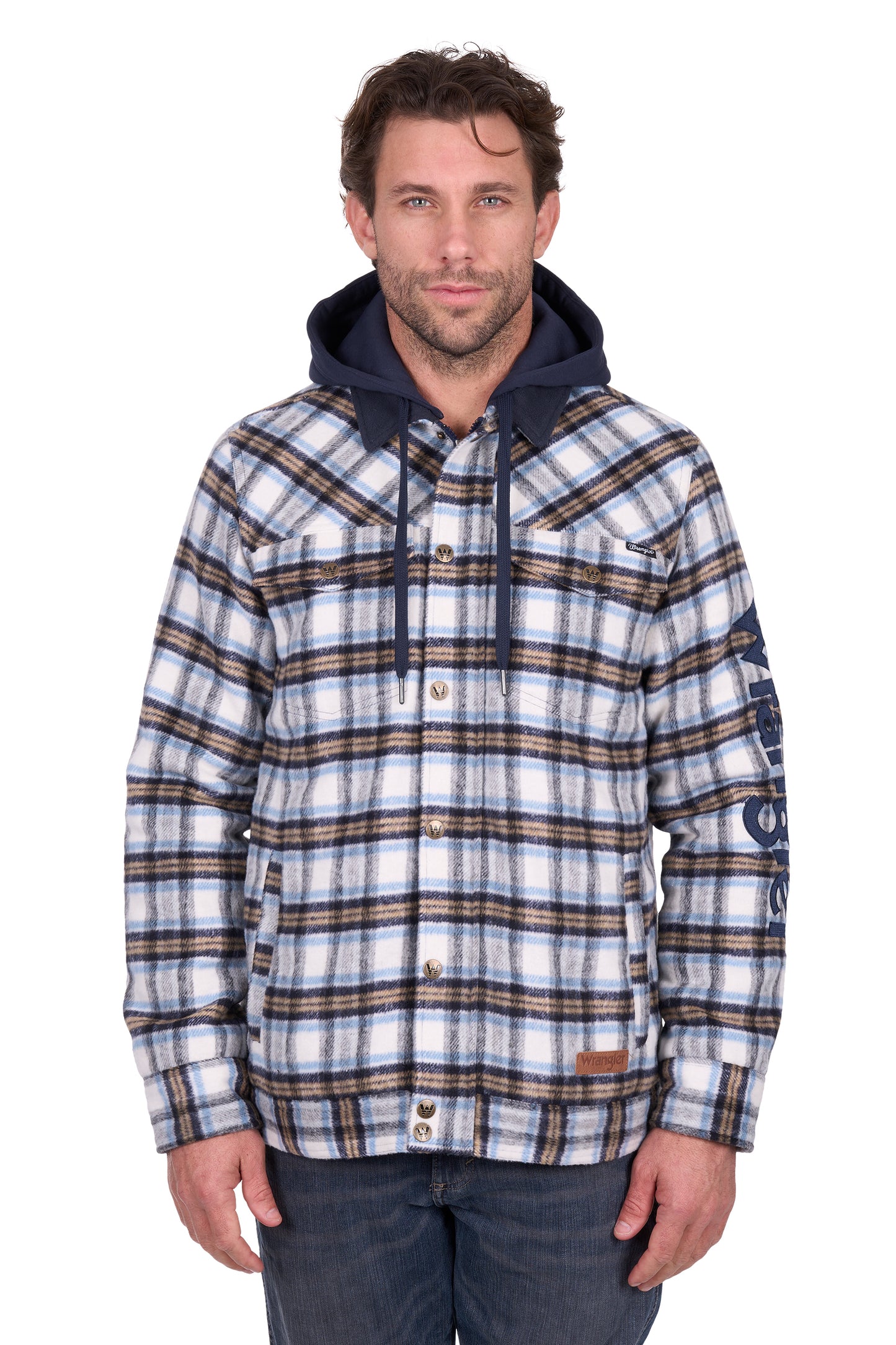 Wrangler Men’s Mitchell Logo Shirt Jacket