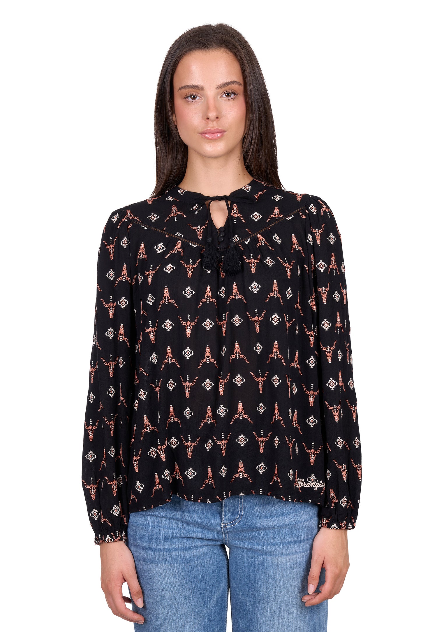 Wrangler Women’s Lucille Long Sleeve Blouse