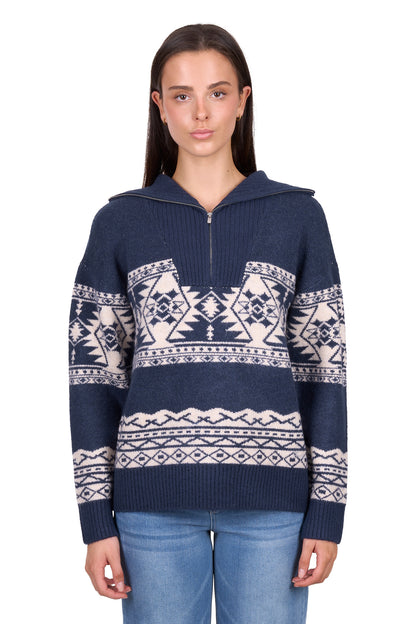Wrangler Women’s Lacey Knitted 1/4 Zip Pullover