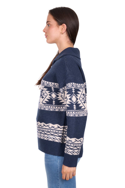 Wrangler Women’s Lacey Knitted 1/4 Zip Pullover