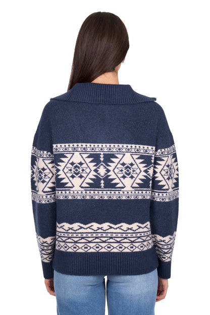 Wrangler Women’s Lacey Knitted 1/4 Zip Pullover