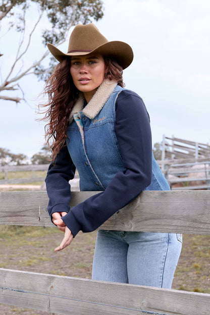 Wrangler Women’s Dixie Reversible Denim Vest