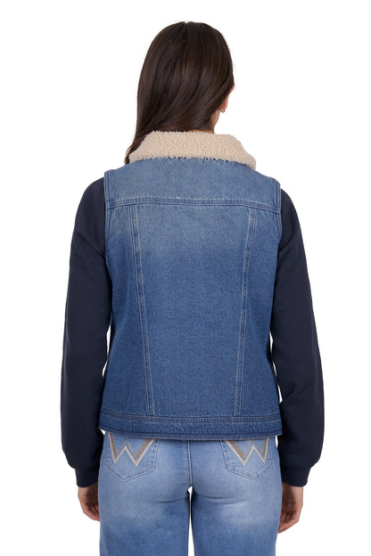 Wrangler Women’s Dixie Reversible Denim Vest