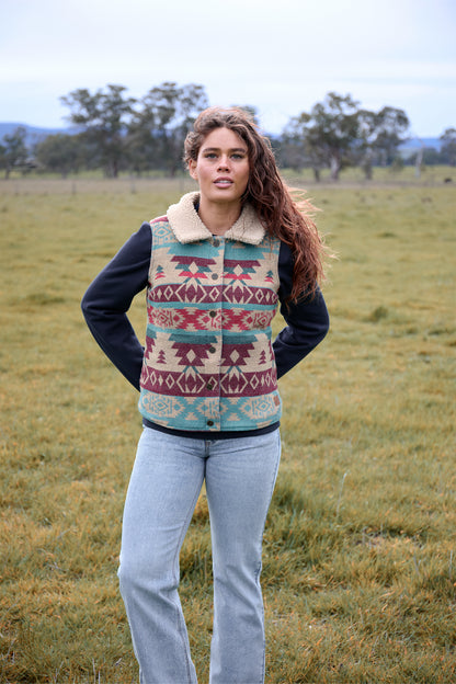 Wrangler Women’s Dixie Reversible Denim Vest