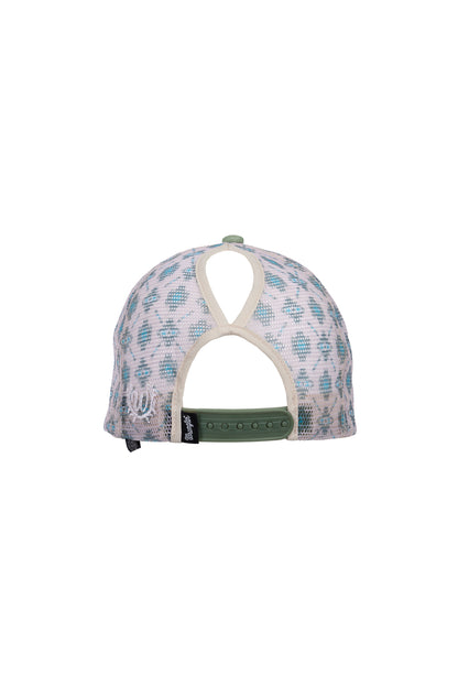 Wrangler Nat High Profile Ponytail Trucker Cap