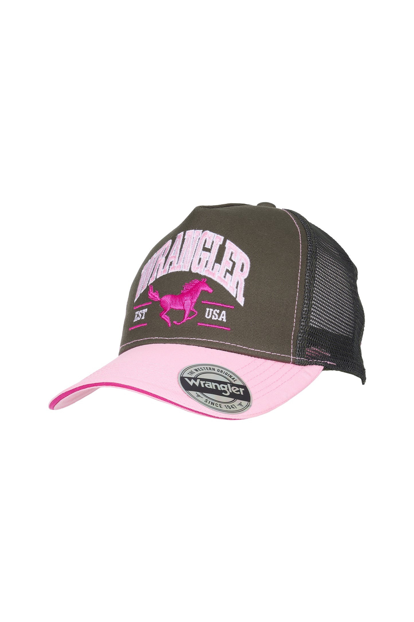 Wrangler Erinn High Profile Ponytail Trucker Cap