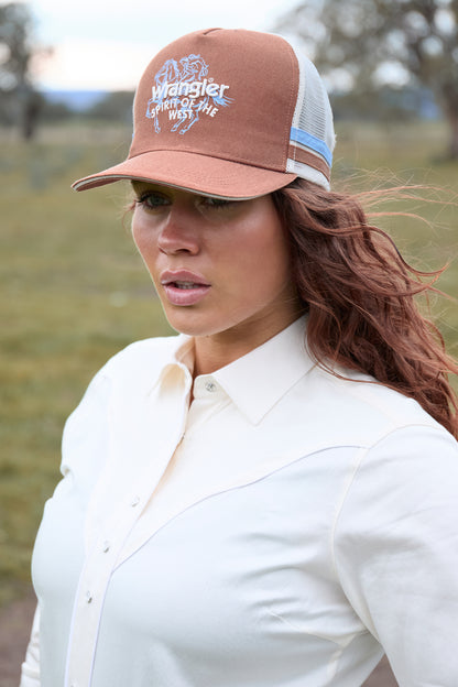Wrangler Lin High Profile Trucker Cap