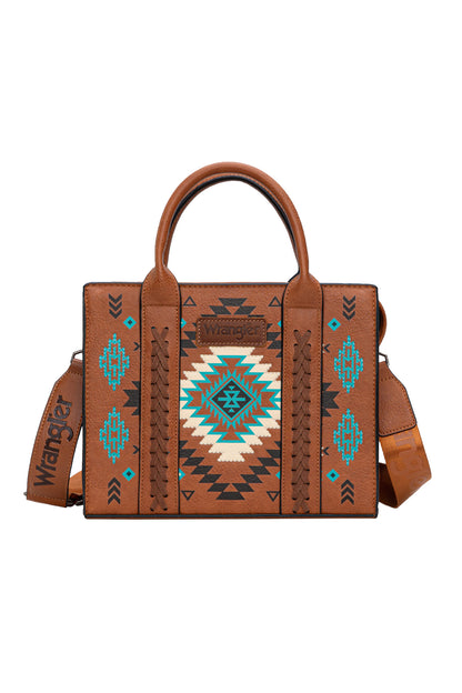 Wrangler Talia Aztec Crossbody Bag - Tan