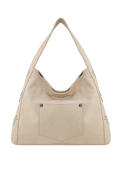 Wrangler Shiloh Fringe Studded Bag - Beige