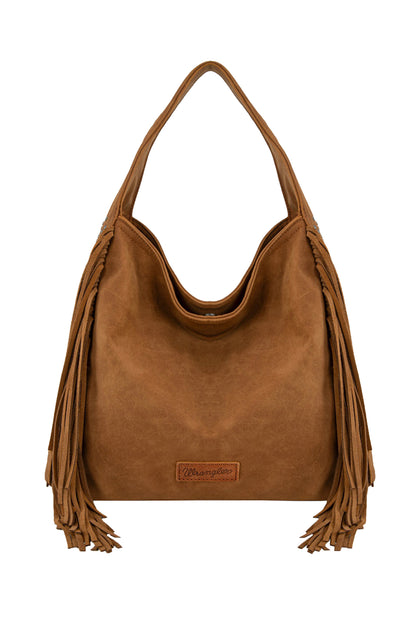 Wrangler Shiloh Fringe Studded Bag - Tan