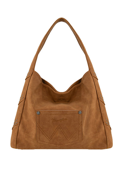 Wrangler Shiloh Fringe Studded Bag - Tan
