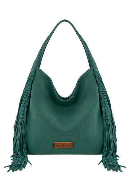Wrangler Shiloh Fringe Studded Bag - Turquoise