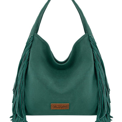 Wrangler Shiloh Fringe Studded Bag - Turquoise