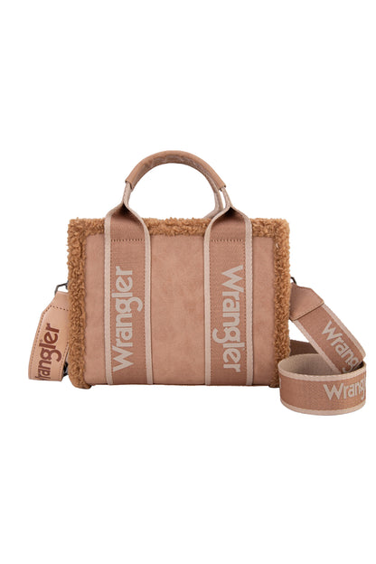 Wrangler Sherpa Logo Small Crossbody Bag - Camel