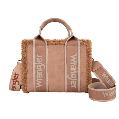 Wrangler Sherpa Logo Small Crossbody Bag - Camel