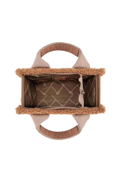 Wrangler Sherpa Logo Small Crossbody Bag - Camel