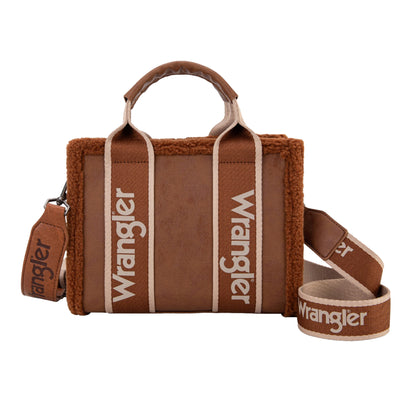 Wrangler Sherpa Logo Small Crossbody Bag - Tan
