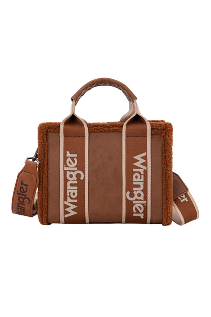Wrangler Sherpa Logo Small Crossbody Bag - Tan