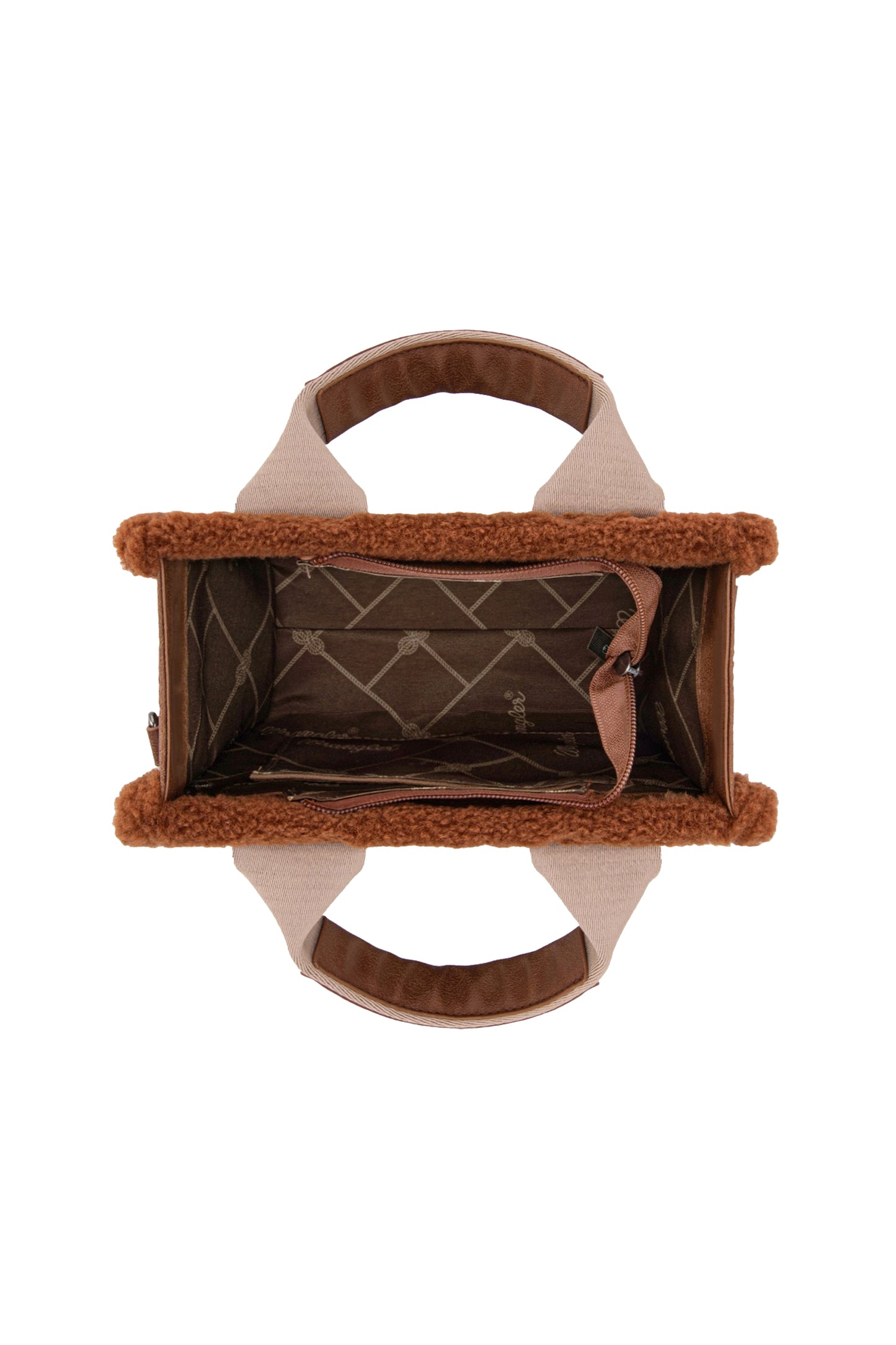 Wrangler Sherpa Logo Small Crossbody Bag - Tan