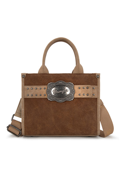 Wrangler Feature Buckle Crossbody Bag - Tan