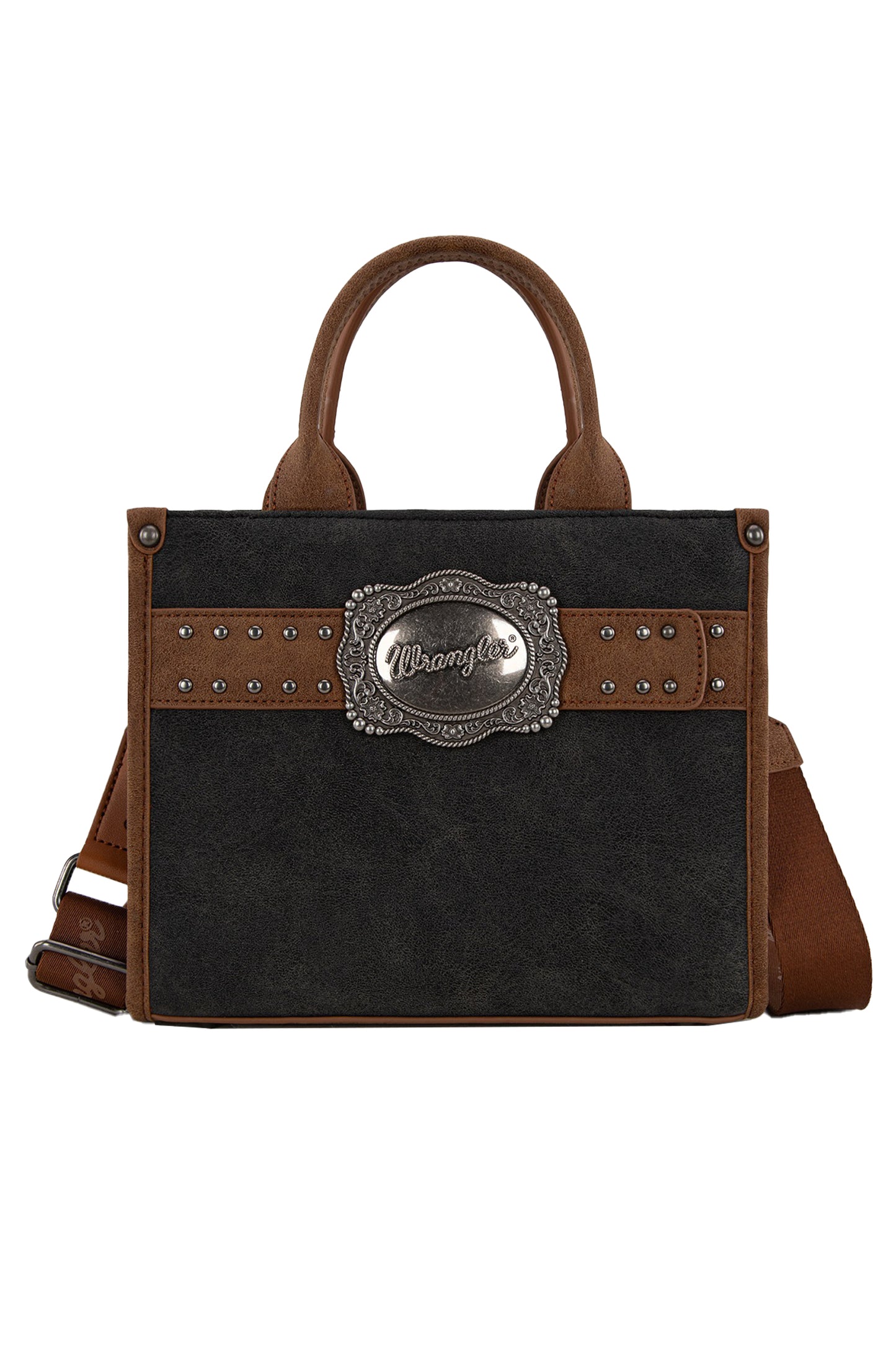 Wrangler Feature Buckle Crossbody Bag - Black