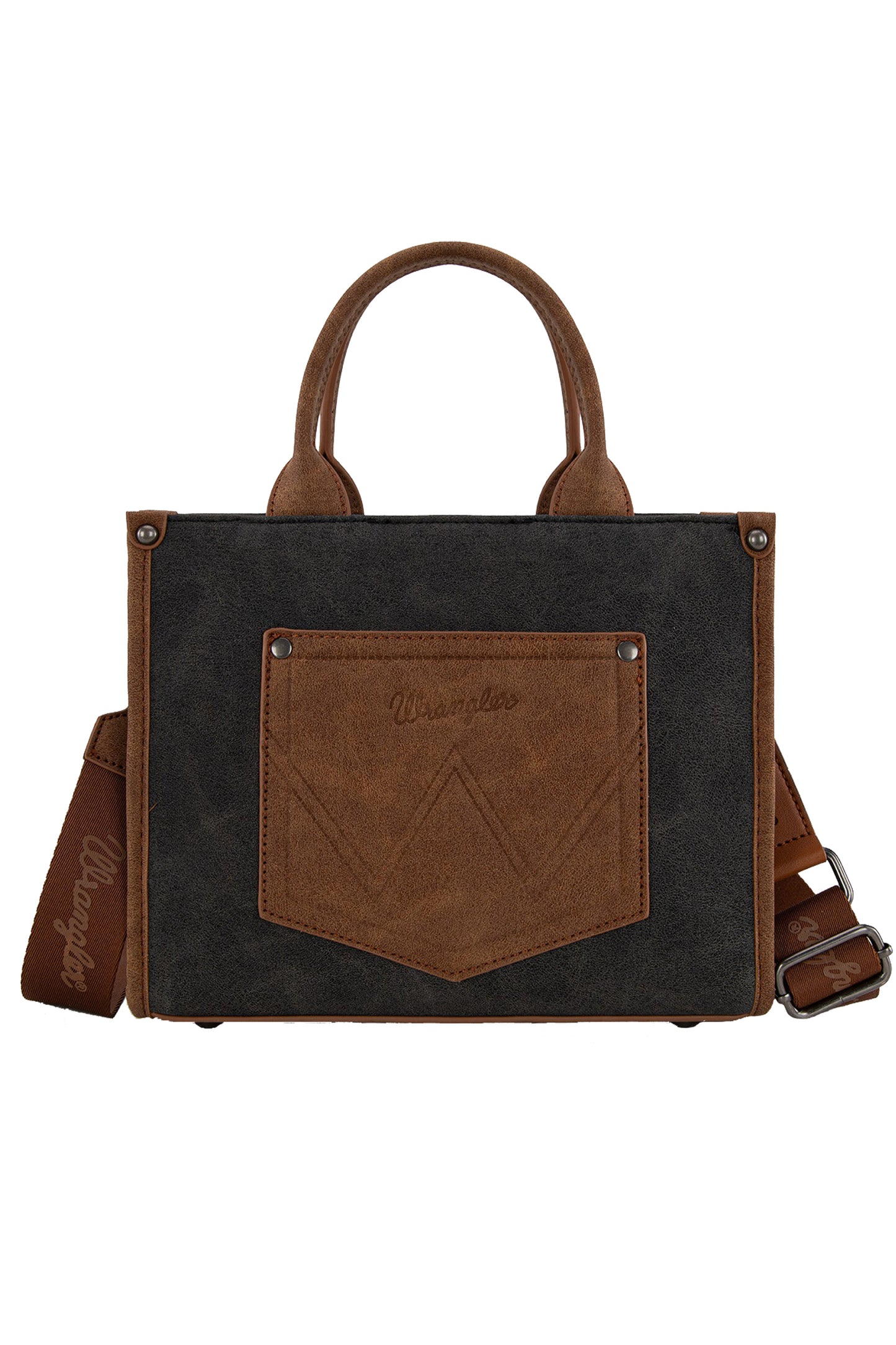 Wrangler Feature Buckle Crossbody Bag - Black