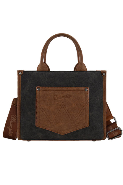 Wrangler Feature Buckle Crossbody Bag - Black