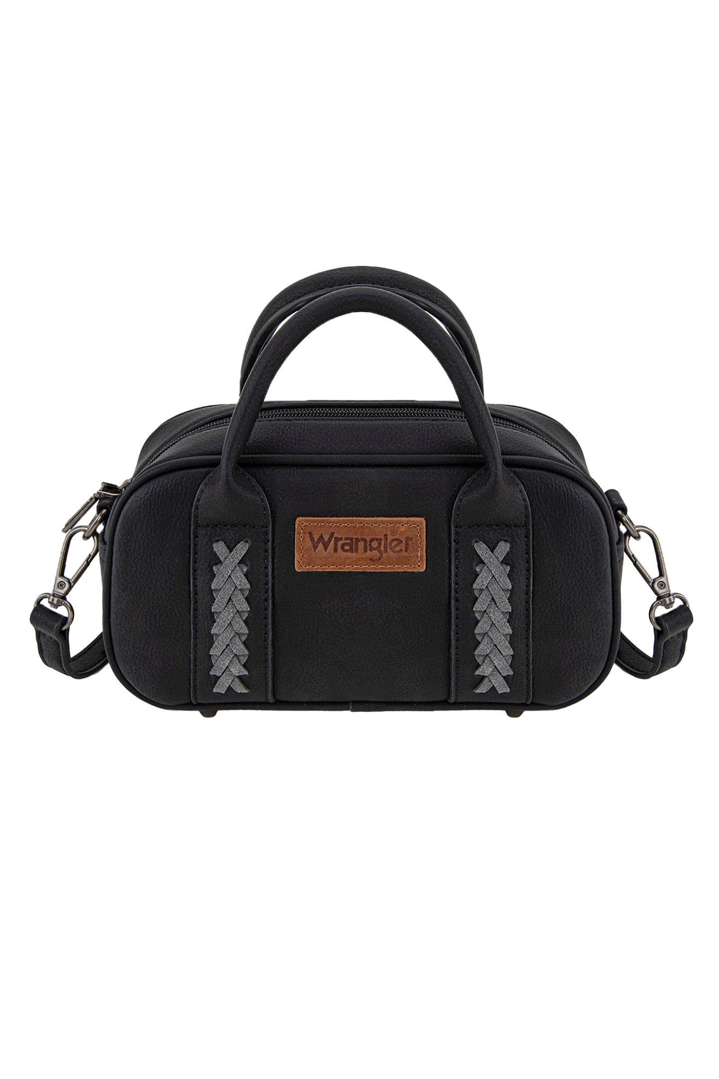Wrangler Mini Whipstitch Crossbody Bag - Black