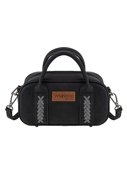 Wrangler Mini Whipstitch Crossbody Bag - Black