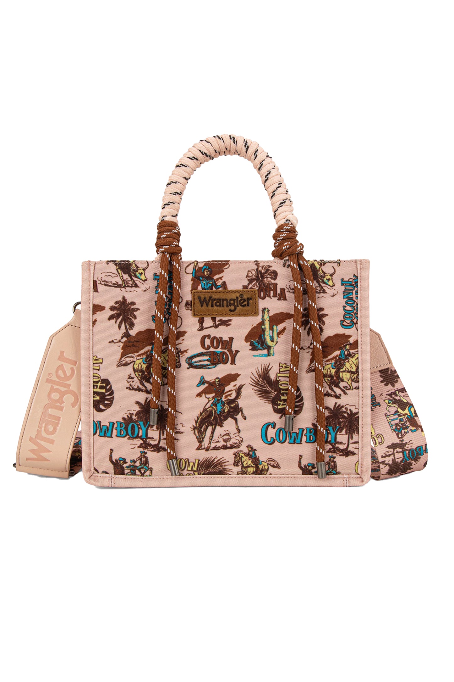 Wrangler Rodeo Print Crossbody Bag - Pink