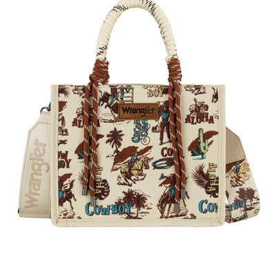 Wrangler Rodeo Print Crossbody Bag - Natural