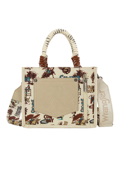 Wrangler Rodeo Print Crossbody Bag - Natural