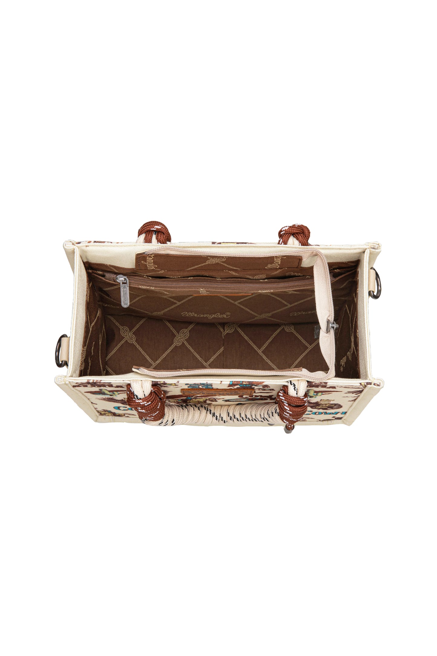 Wrangler Rodeo Print Crossbody Bag - Natural