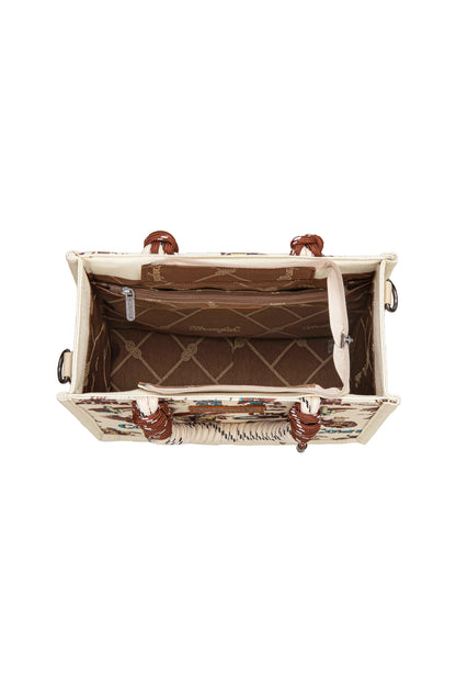 Wrangler Rodeo Print Crossbody Bag - Natural