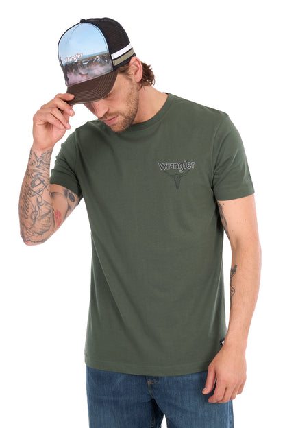 Wrangler Men’s Jay Short Sleeve Tee - Cypress