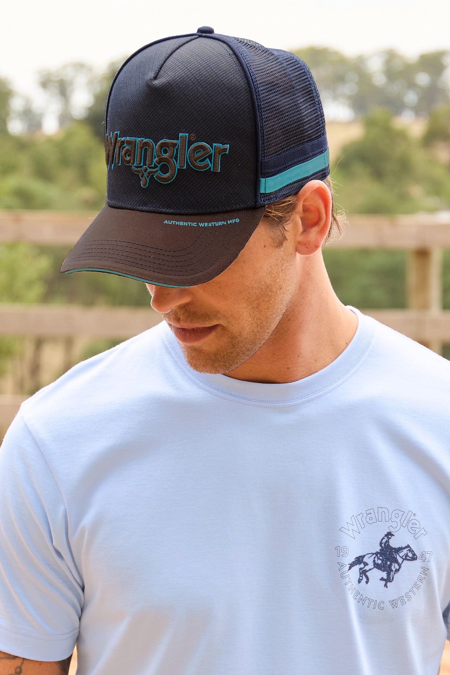 Wrangler Chase High Profile Trucker Cap