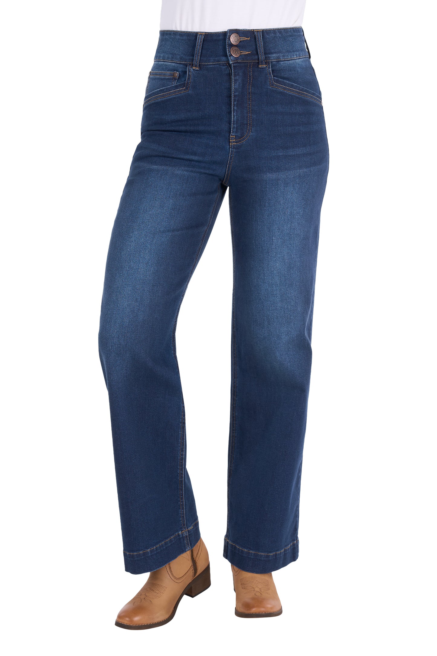 Wrangler Women’s Chloe High Rise Wide Leg Jean - 30" Leg
