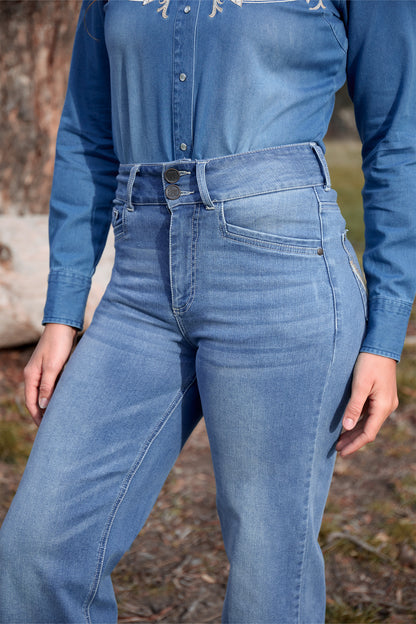 Wrangler Women’s Chloe High Rise Wide Leg Jean XCP2258580 - 30” LEG