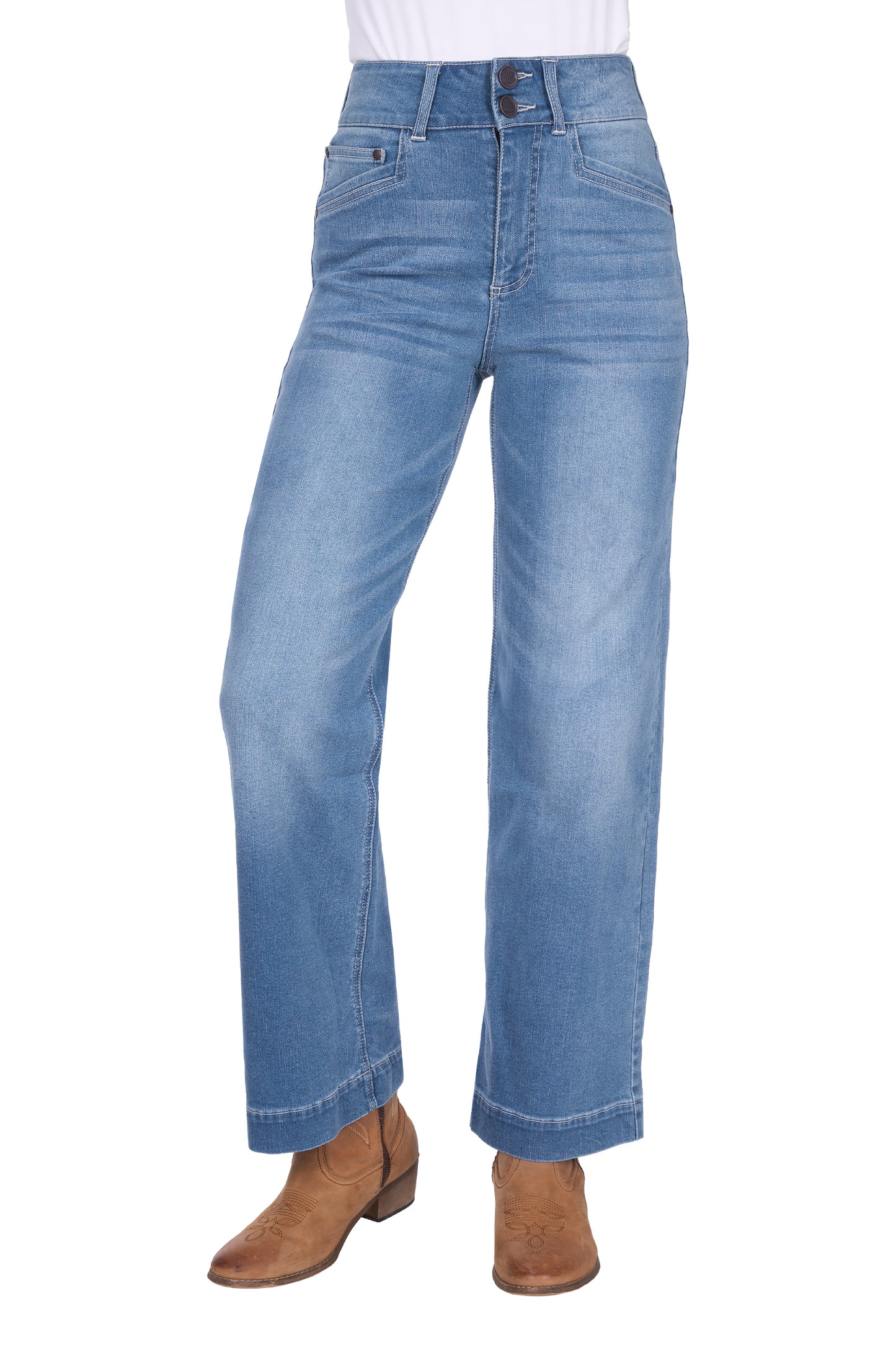 Wrangler Women’s Chloe High Rise Wide Leg Jean XCP2258580 - 30” LEG