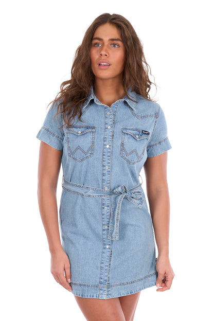 Wrangler Women’s Marla Short Sleeve Denim Dress